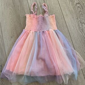 Girls Tutu Dress Toddler Sleeveless Layered Princess Tulle Dress Summer 3-4T